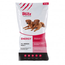 Сухой корм Blitz Adult Energy Dog для взрослых собак с высоким уровнем активности с курицей - 15 кг
