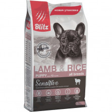Сухой корм Blitz Puppy Lamb & Rice для щенков с ягненком и рисом - 500 г