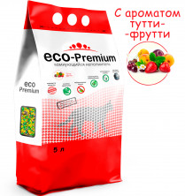 ECO Premium Тутти-фрутти наполнитель древесный - 5 л