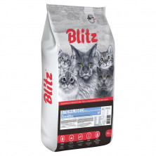 Сухой корм Blitz Sterilised Cats для стерилизованных взрослых кошек с индейкой - 400 г