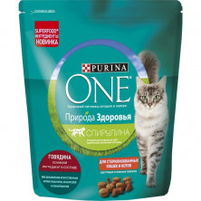 Сухой корм Purina One Природа Здоровья для стерилизованных кошек с говядиной - 680 г