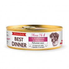 Best Dinner Premium консервы для собак с телятиной и овощами - 0,100 кг