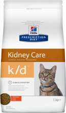 Корм для кошек Hill's Prescription Diet K/D при проблемах с почками, с курицей 1.5 кг