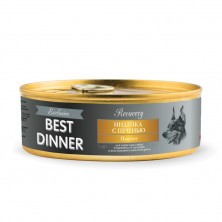 Best Dinner Exclusive Recovery консервы для собак при восстановлении паштет с индейкой и печенью - 0,100 кг