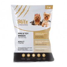 Blitz Adult Mini & Toy для собак миниатюрных и мелких пород с курицей - 7 кг