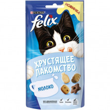 Felix Хрустящее лакомство для кошек с молоком - 60 г 