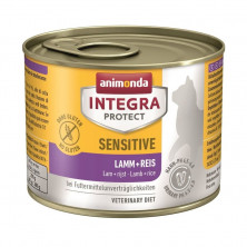 Animonda Integra Protect Sensitive влажный корм для взрослых кошек при пищевой аллергии c ягненком и рисом в консервах - 200 г