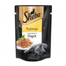 Sheba Pleasure влажный корм для кошек с ломтиками курицы в соусе 85 г