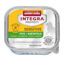 Animonda Integra Protect Sensitive влажный корм для взрослых кошек при пищевой аллергии c индейкой и картофелем в консервах - 100 г