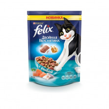 Сухой корм Felix Двойная вкуснятина для взрослых кошек с рыбой - 750 г