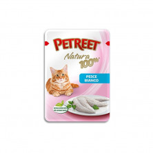 Влажный корм Petreet Natura для взрослых кошек с белой рыбой - 70 г