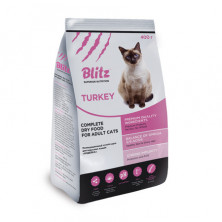 Blitz Adult Cats Turkey для кошек с индейкой - 400 г