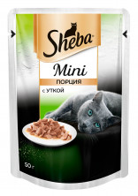 Sheba влажный корм для кошек в мини-порциях с уткой 50 г
