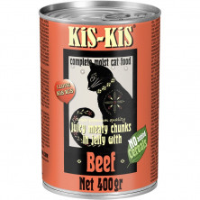 Влажный корм KiS-KiS Canned Food Beef для кошек с говядиной - 400 г