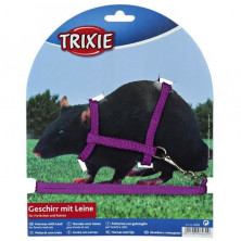 Шлейка Trixie для хорьков и крыс 8 мм х 1,25 м