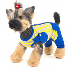 Happy Puppy костюм дачный для собак, синий, размер L 1 ш