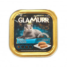Влажный повседневный корм Glamurr для взрослых кошек с рыбой - 100 г