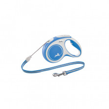 Flexi New Comfort cord M поводок-рулетка для собак, голубая 5 м, до 20 кг