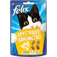 Felix Хрустящее лакомство для кошек с сыром - 20 г 1 ш