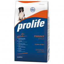 Prolife Dog Adult Runner сухой корм для активных и/или спортивных собак с курицей и рисом 3 кг