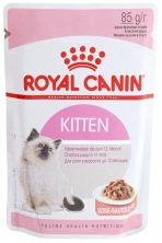 Royal Canin Kitten Instinctive влажный корм для котят с 4 до 12 месяцев кусочки в соусе - 85 г (12 шт)