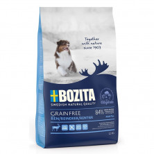 Bozita Grain Free Reindeer 30/20 сухой корм беззерновой для взрослых собак c нормальным и повышенным уровнем активности с оленем - 1,1 кг