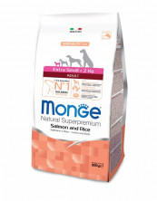 Monge Dog Speciality Extra Small сухой корм для взрослых собак миниатюрных пород с лососем и рисом 800 гр