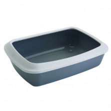 Туалет Savic Litter Tray Isis для кошек с бортом 50х36,5х11,5 см, серый 1 ш