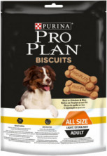 Pro Plan Biscuits Light Sterilised лакомство для склонных к избыточному весу или стерилизованных собак, с курицей и рисом -400 г
