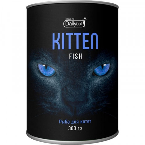 Сухой корм Dailycat Unique line Kitten для котят с рыбой - 300 г