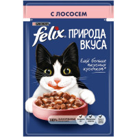 Felix Природа вкуса влажный корм для взрослых кошек с лососем - 85 г