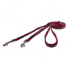 Поводок перестежка для собак ROGZ Fancy Dress S-11мм 2 м (Красный HLM01BT)