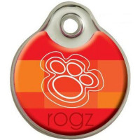Rogz табличка на ошейник, металл , IDM31BQ, оранжевая
