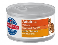 Hill's Science Plan Optimal Care консервы для кошек с курицей - 82 г