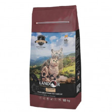 Landor Sterilized & Light сухой корм для кошек с избыточным весом и стерилизованных, с кроликом и рисом - 10 кг
