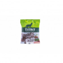 TiTBiT Хрустящие подушечки для кошек с сыром и паштетом из кролика - 30 г