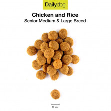 Сухой корм Dailydog Senior Medium Large Breed Chicken Rice для пожилых собак средних и крупных пород с курицей и рисом 12 кг