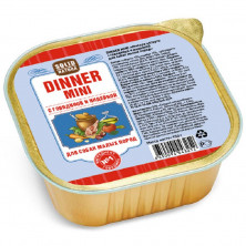Solid Natura Dinner Mini с говядиной и индейкой - консервированное питание для собак мелких пород.