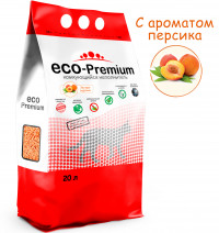 ECO Premium Персик наполнитель древесный - 20 л
