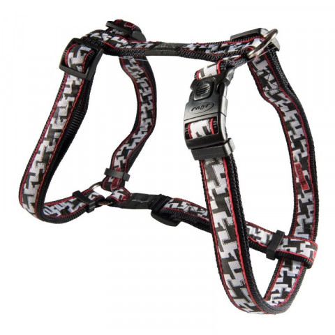 Шлейка Rogz для собак крупных и средних пород черная 1 ш