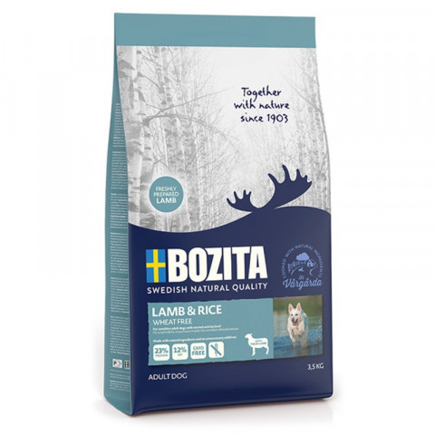 Bozita Wheat Free сухой беззерновой корм для взрослых собак с ягненком и рисом 3.5 кг