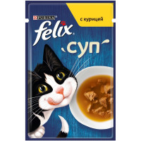 Felix суп для взрослых кошек с курицей - 48 г