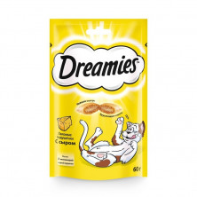 Dreamies лакомые подушечки для кошек с сыром 60 г