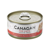 Canagan Chicken With Prawns влажный беззерновой корм для кошек с цыпленком и креветками - 75 г