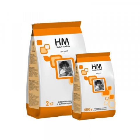 Наша Марка сухой корм для котят с цыплёнком и рисом 2 кг