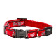 Ошейник для собак ROGZ Fancy Dress S-11мм 200-310 мм (Красный HB01CC)