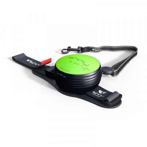 Рулетка-поводок Lishinu Original для собак зеленая размер XS