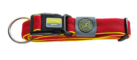 Hunter ошейник для собак Maui XL (48-75 cм)/5,5 см сетчатый текстиль красный