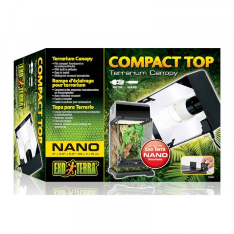 Exo Terra cветильник Compact Top для террариумов Арт: РТ2599, PT2601 20x9x15 см (PT2224)