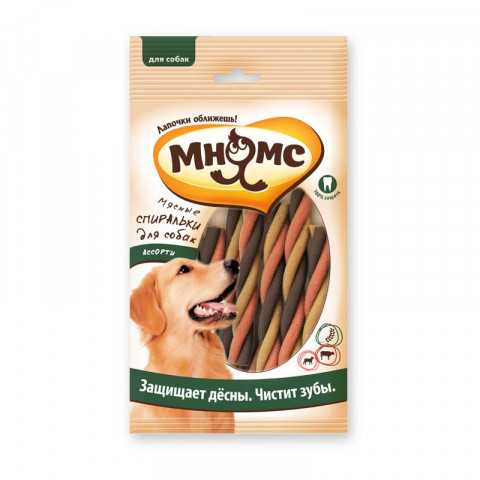 Мнямс Мясные спиральки для собак ассорти 6 шт х 20 г